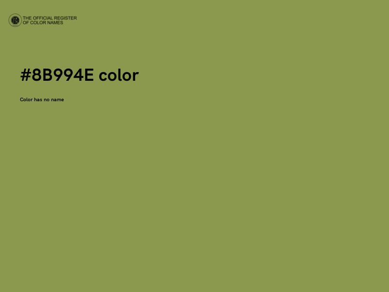 #8B994E color image