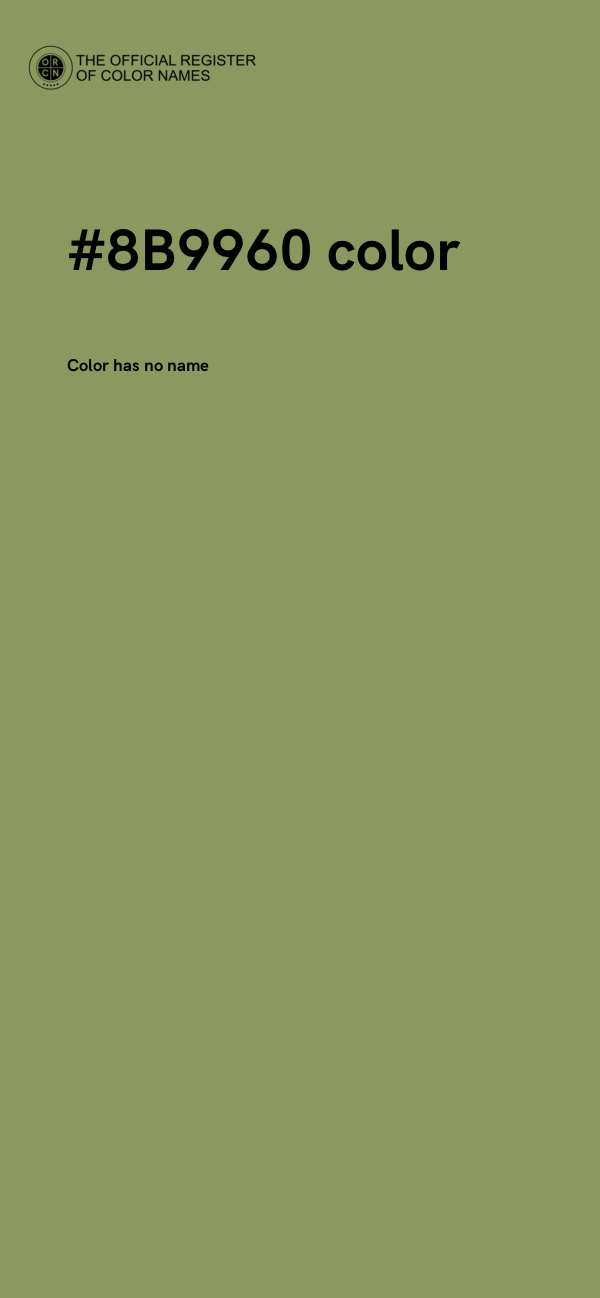 #8B9960 color image