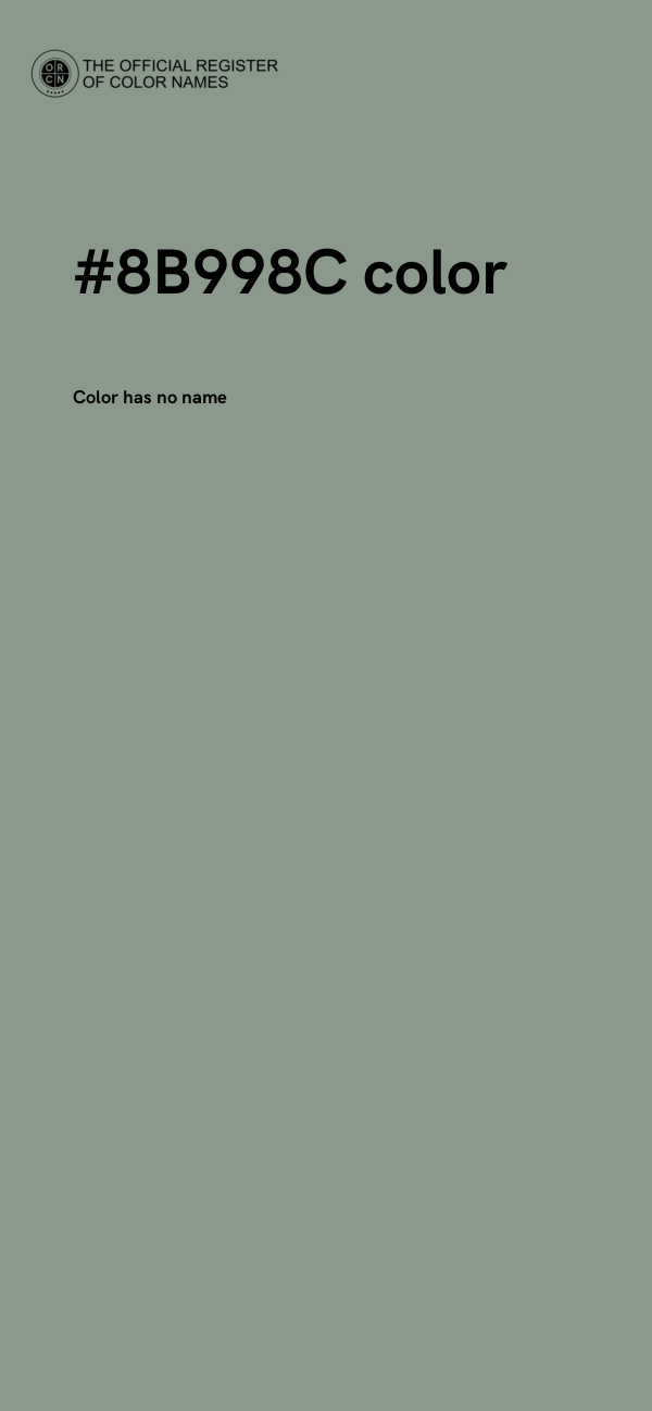 #8B998C color image