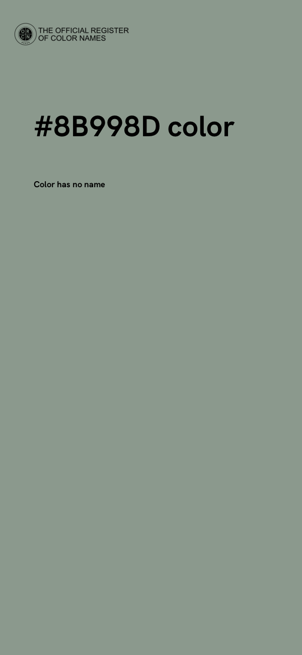 #8B998D color image