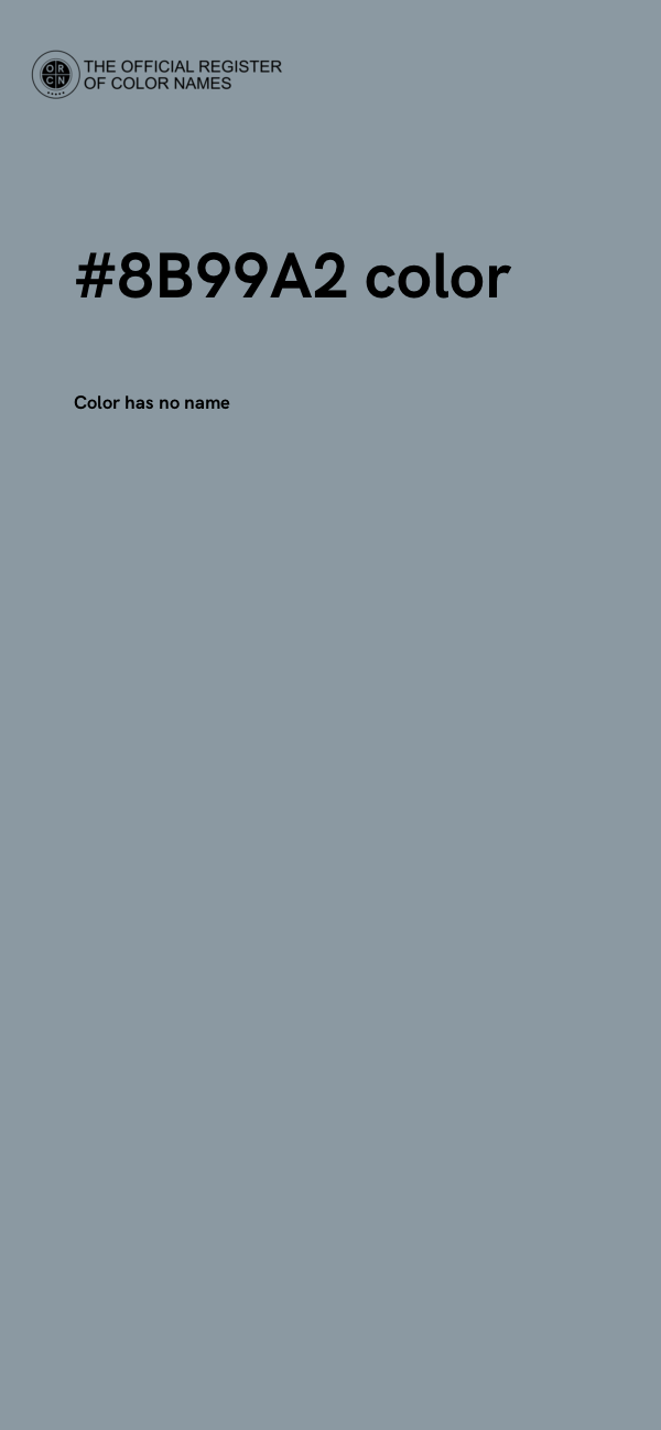 #8B99A2 color image