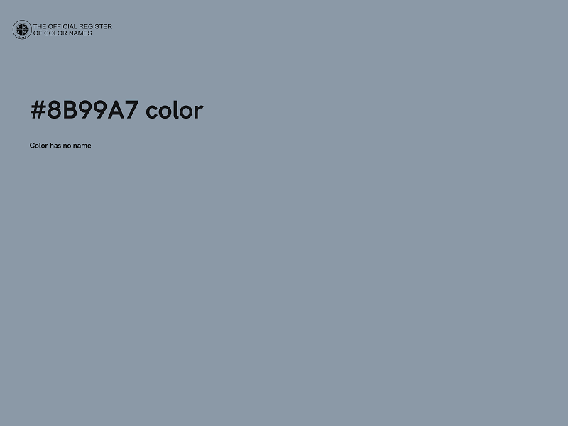 #8B99A7 color image