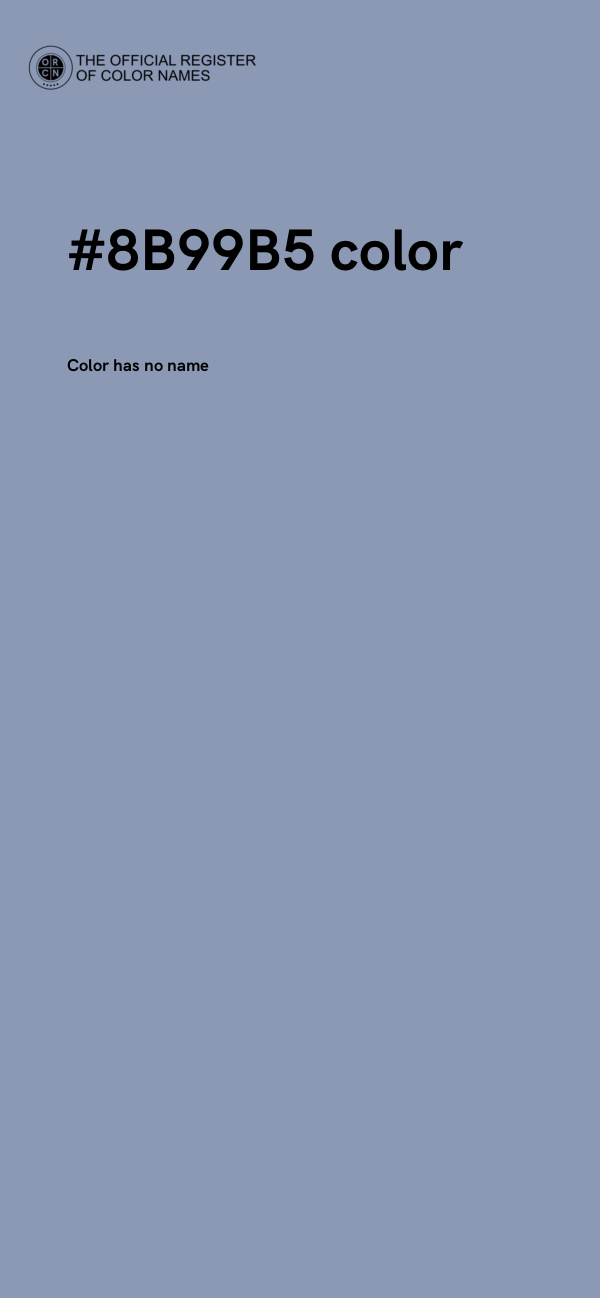 #8B99B5 color image