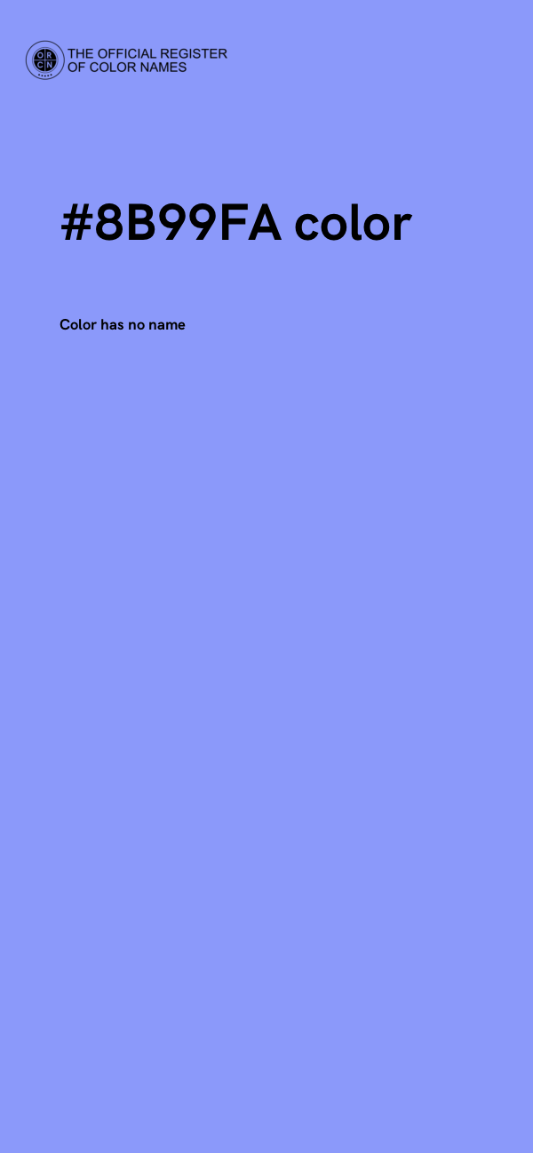 #8B99FA color image