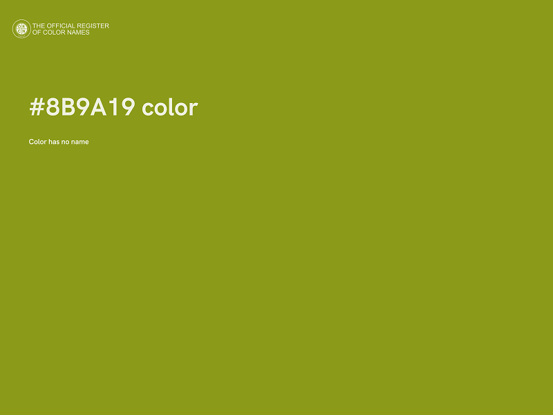 #8B9A19 color image