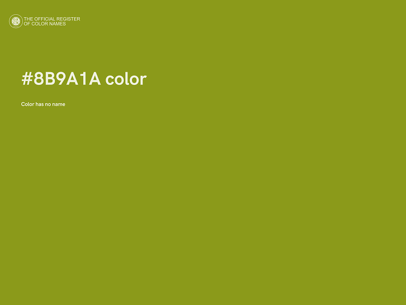 #8B9A1A color image