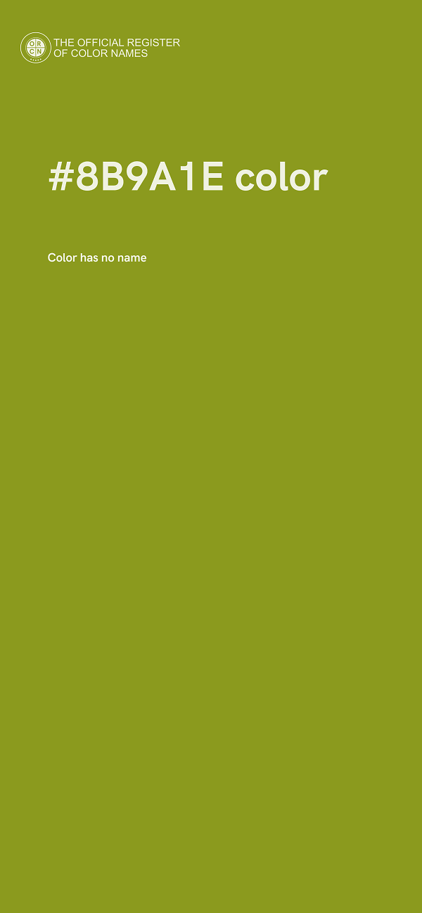 #8B9A1E color image