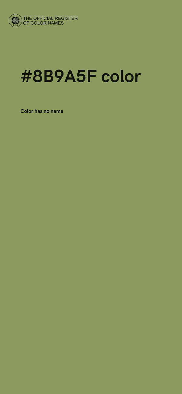 #8B9A5F color image
