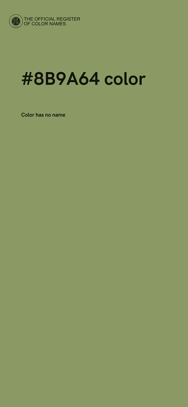 #8B9A64 color image