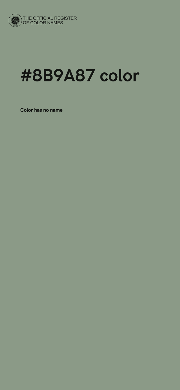 #8B9A87 color image