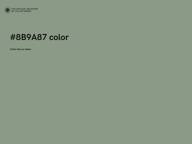 #8B9A87 color image