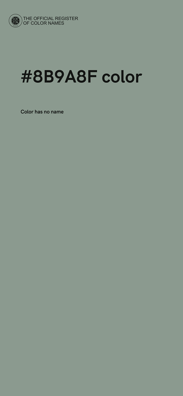 #8B9A8F color image