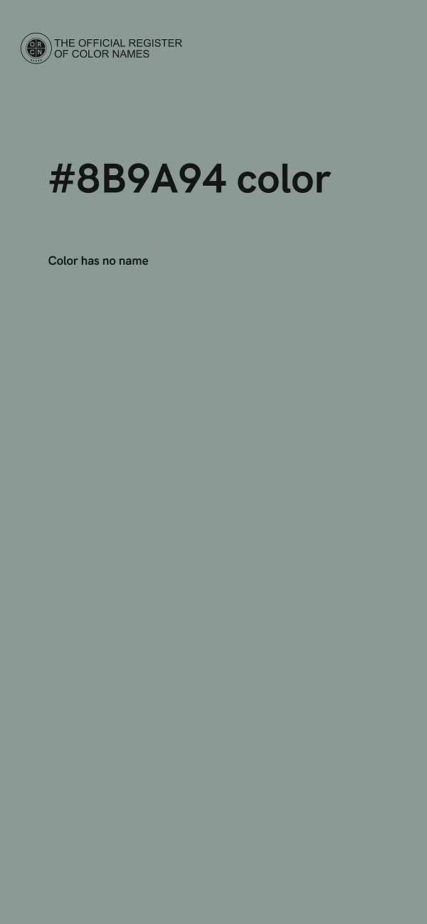 #8B9A94 color image