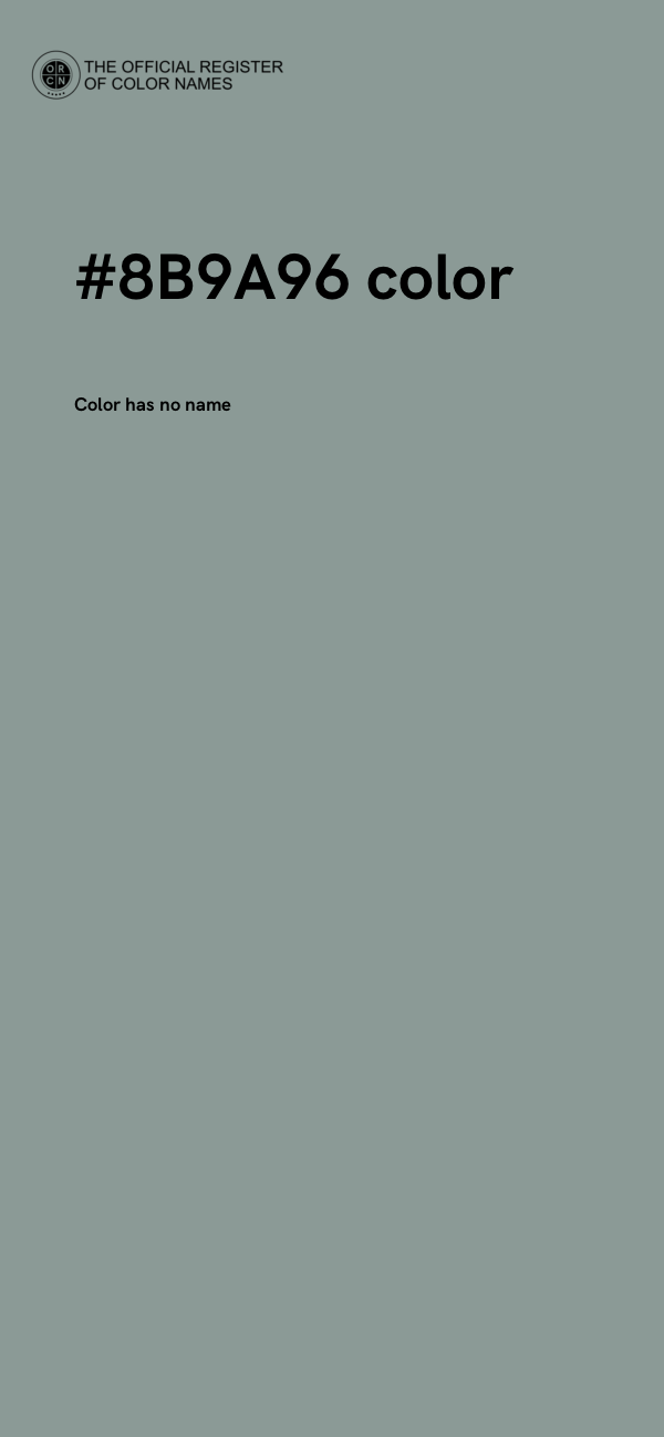#8B9A96 color image