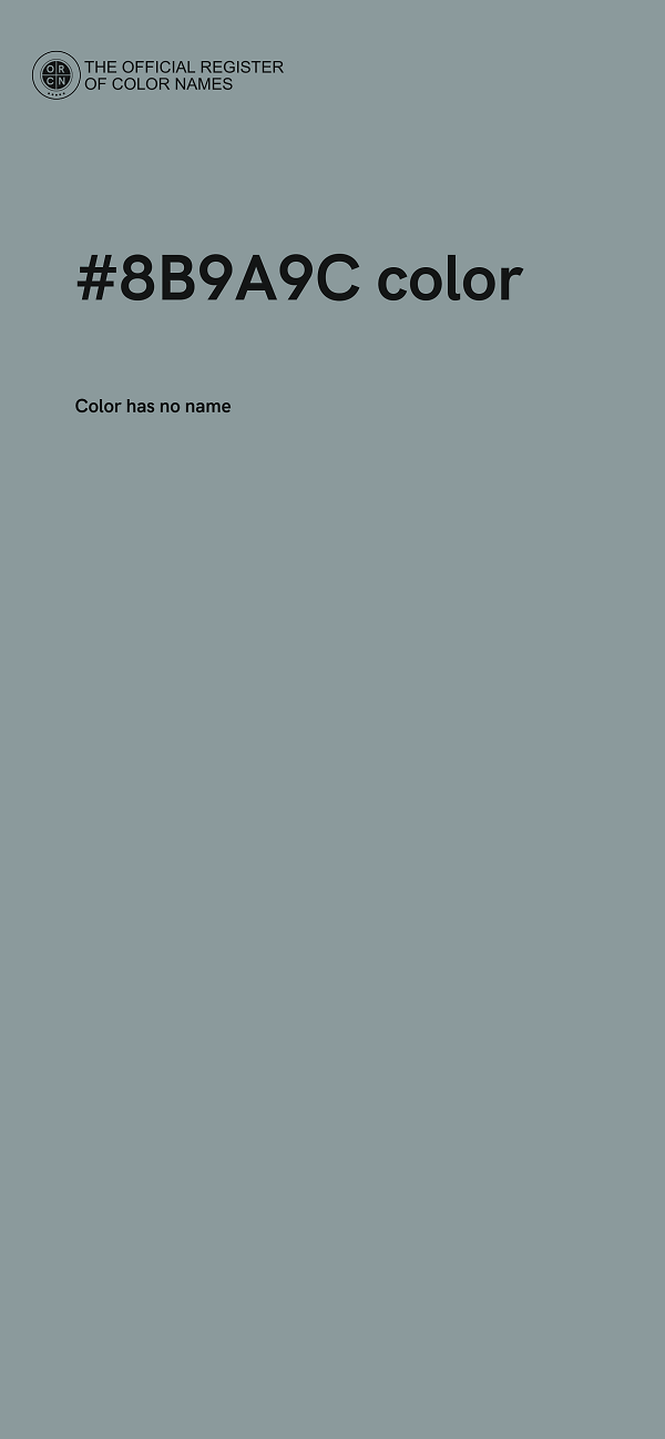 #8B9A9C color image
