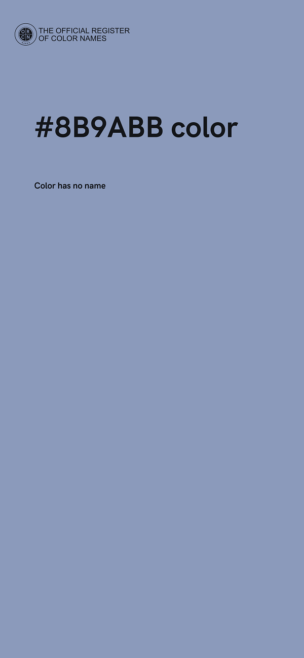 #8B9ABB color image