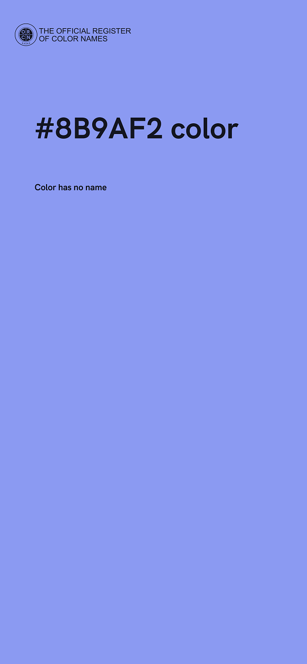#8B9AF2 color image