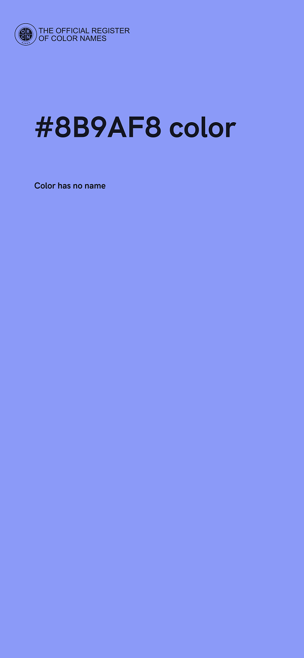 #8B9AF8 color image