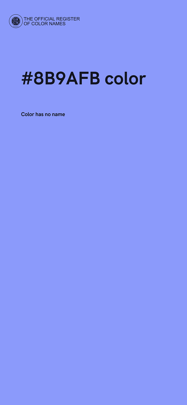 #8B9AFB color image