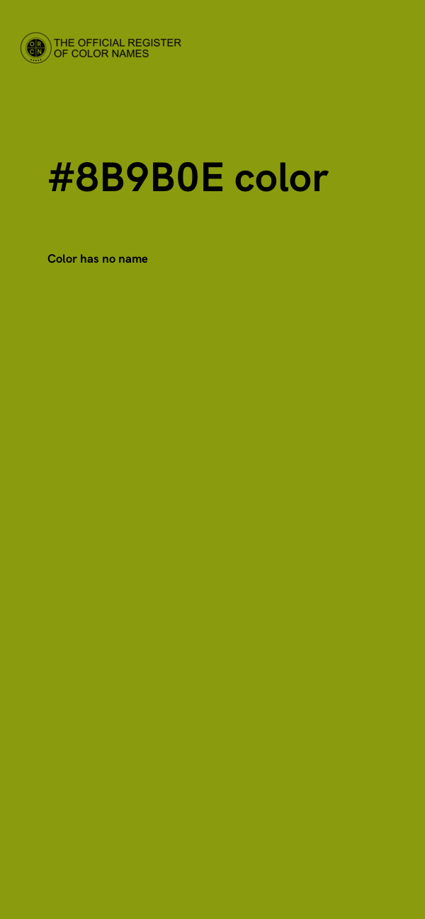 #8B9B0E color image