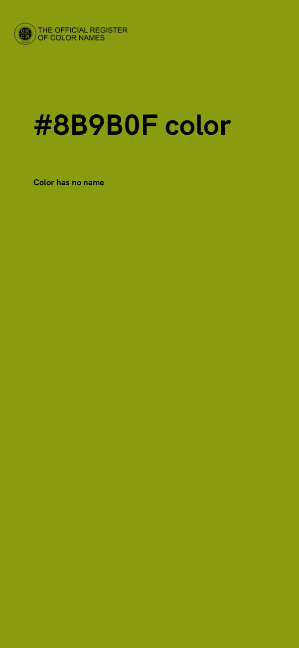 #8B9B0F color image