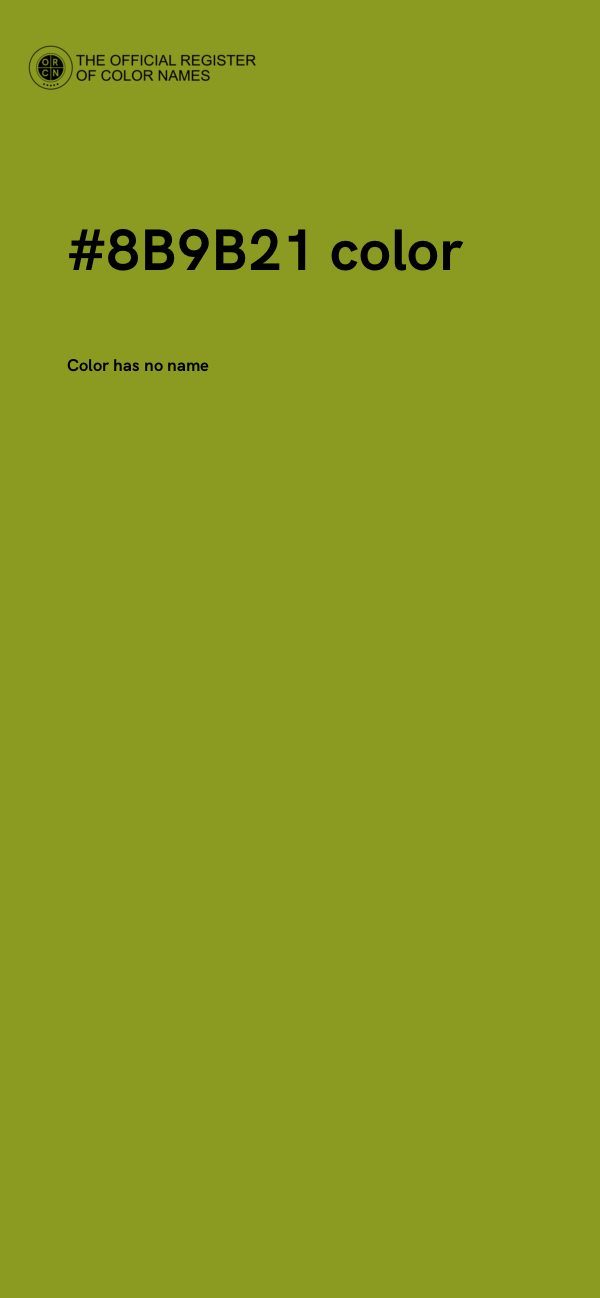 #8B9B21 color image