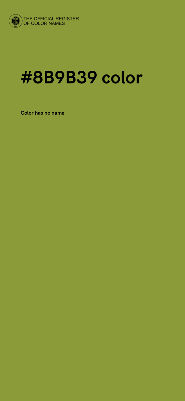 #8B9B39 color image
