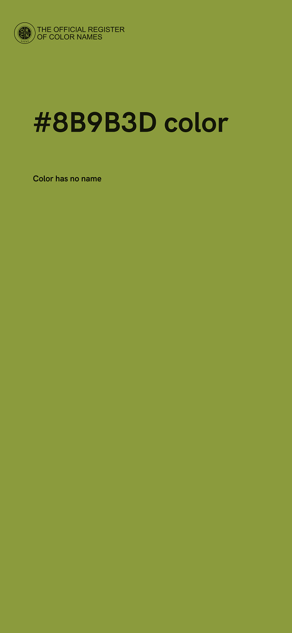 #8B9B3D color image