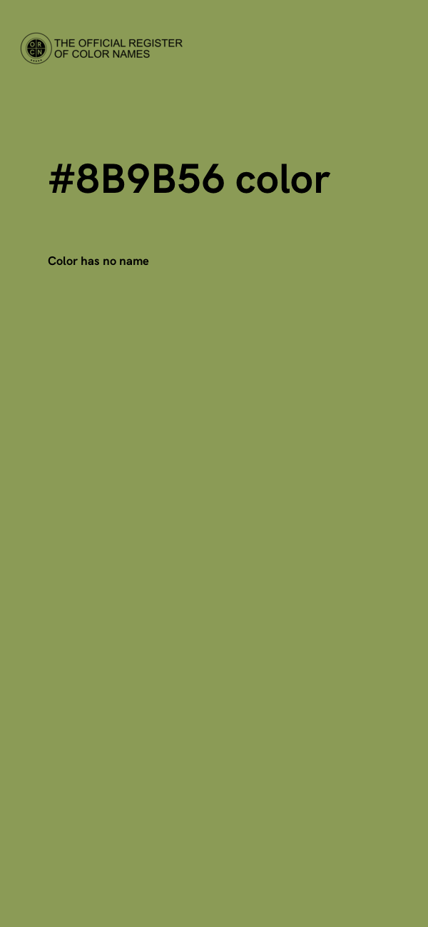 #8B9B56 color image