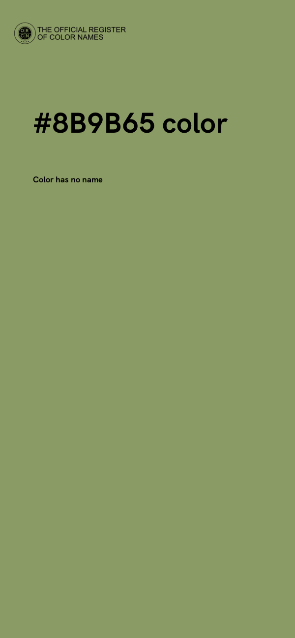 #8B9B65 color image