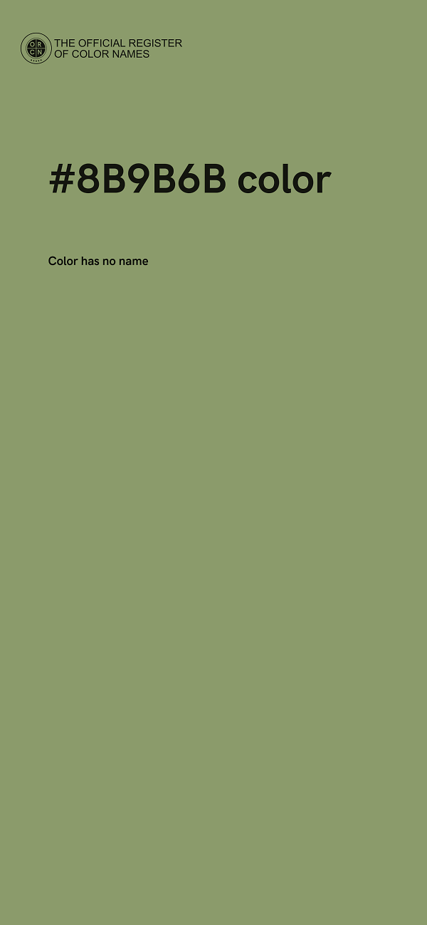 #8B9B6B color image