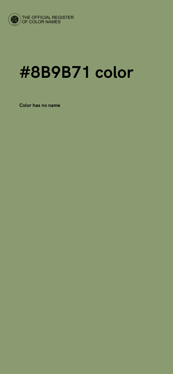 #8B9B71 color image