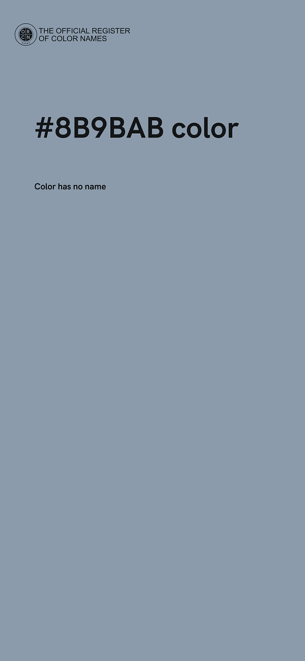#8B9BAB color image