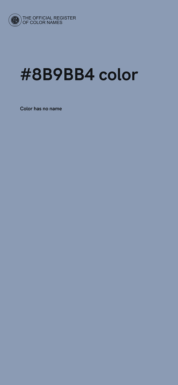 #8B9BB4 color image