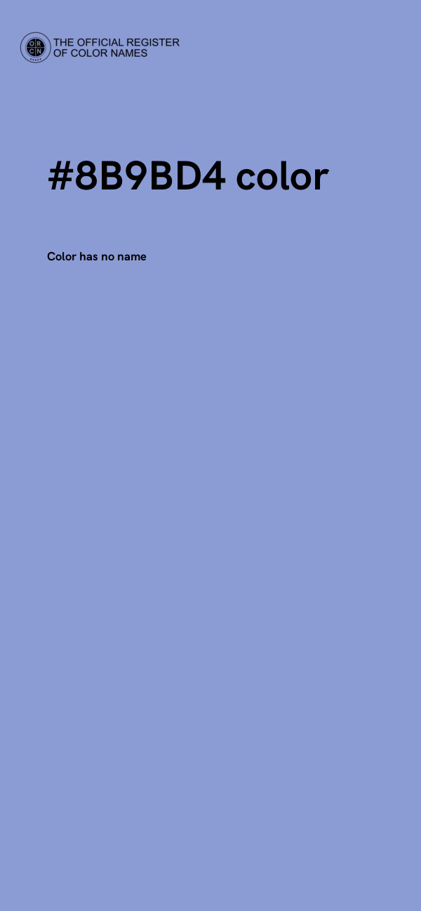 #8B9BD4 color image