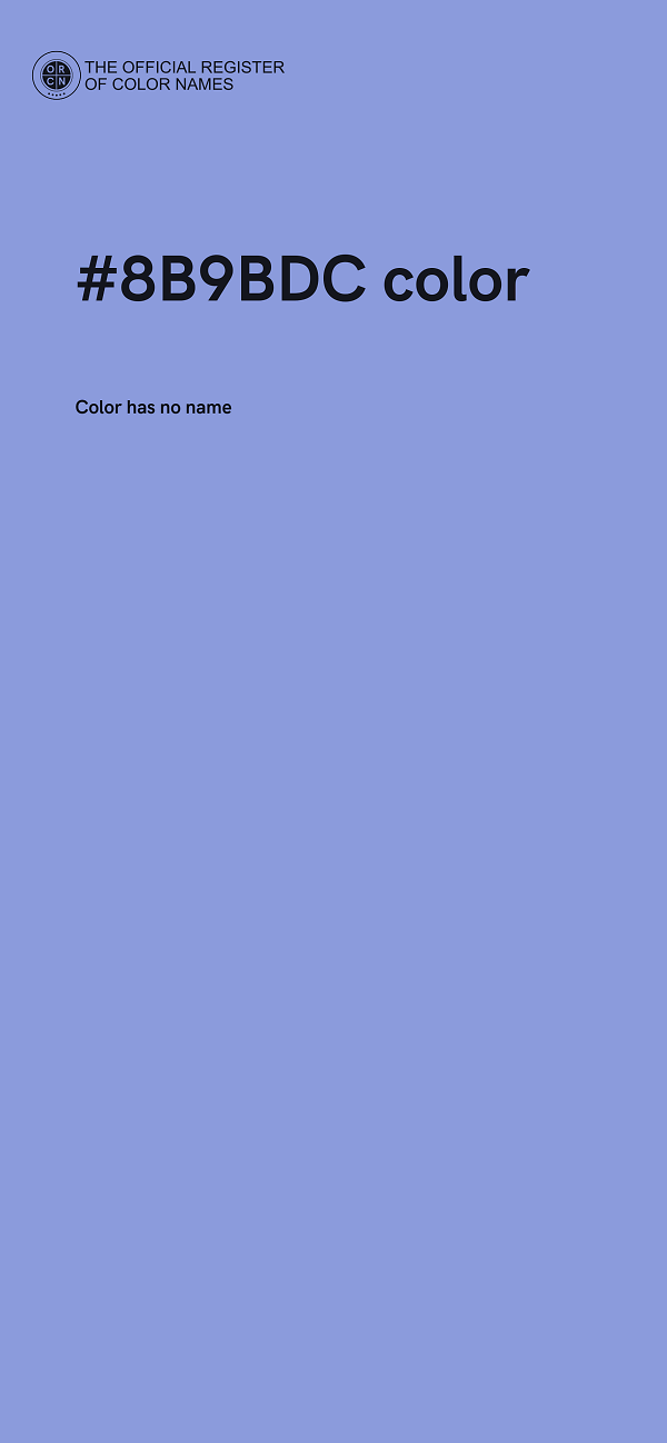 #8B9BDC color image