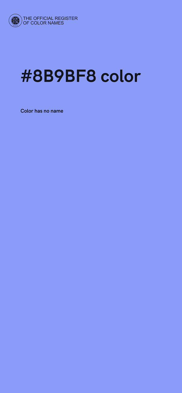 #8B9BF8 color image