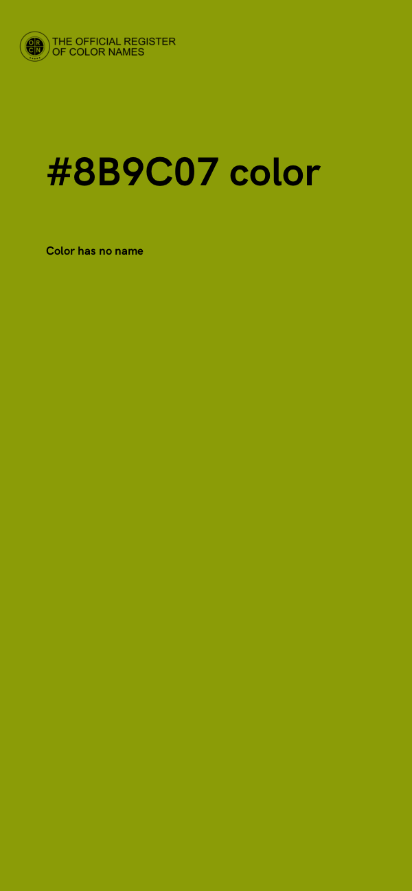 #8B9C07 color image
