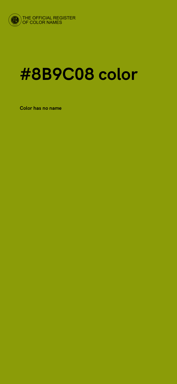 #8B9C08 color image