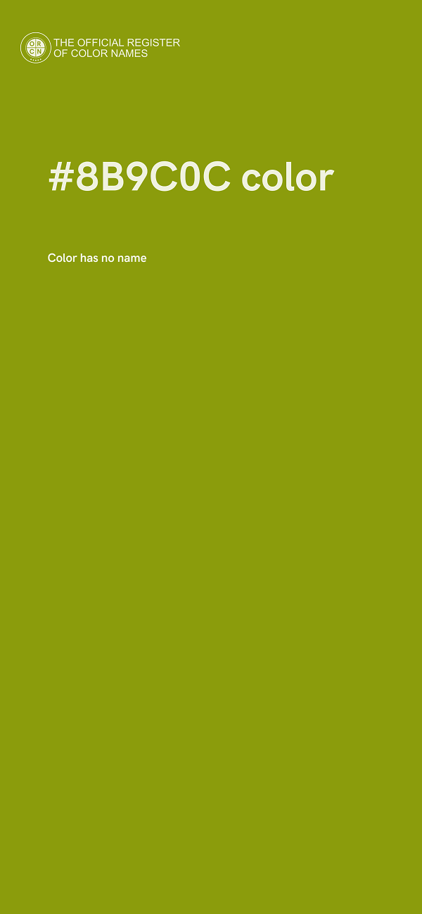 #8B9C0C color image