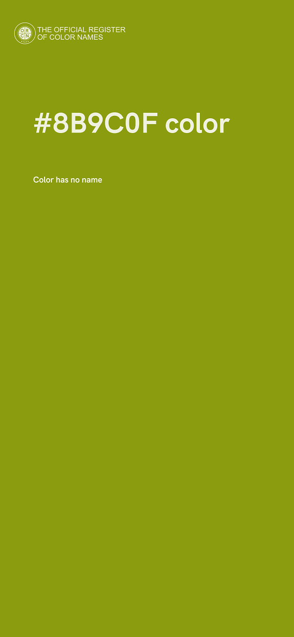 #8B9C0F color image