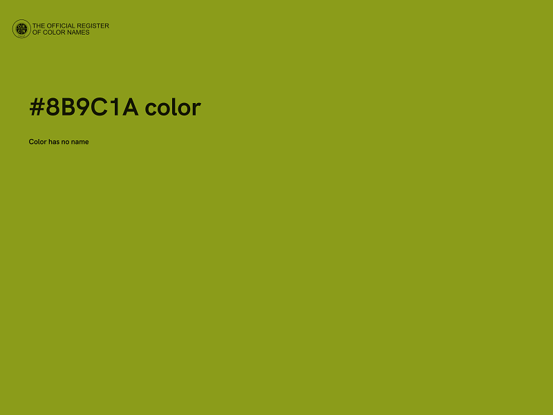 #8B9C1A color image