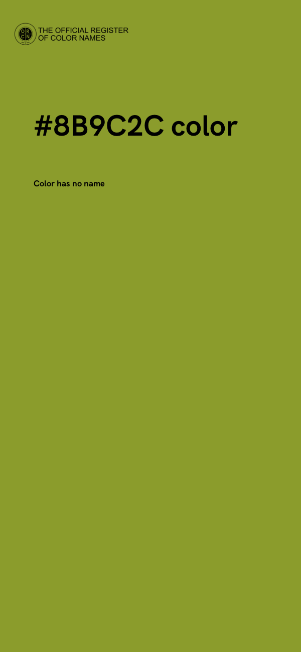 #8B9C2C color image