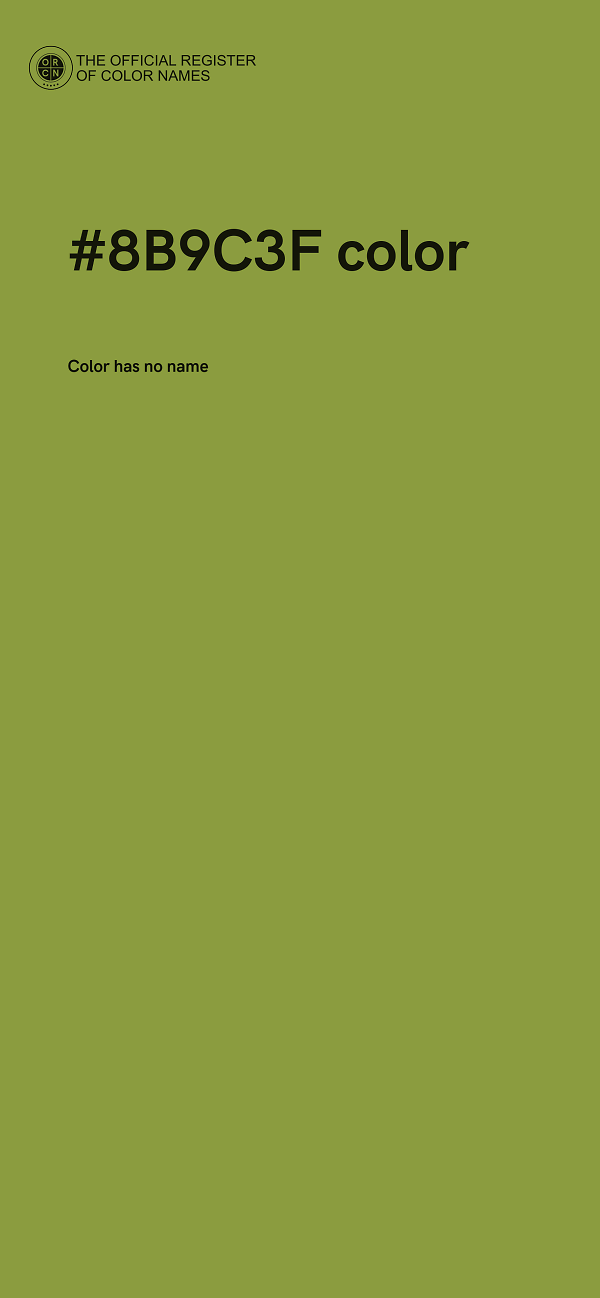 #8B9C3F color image