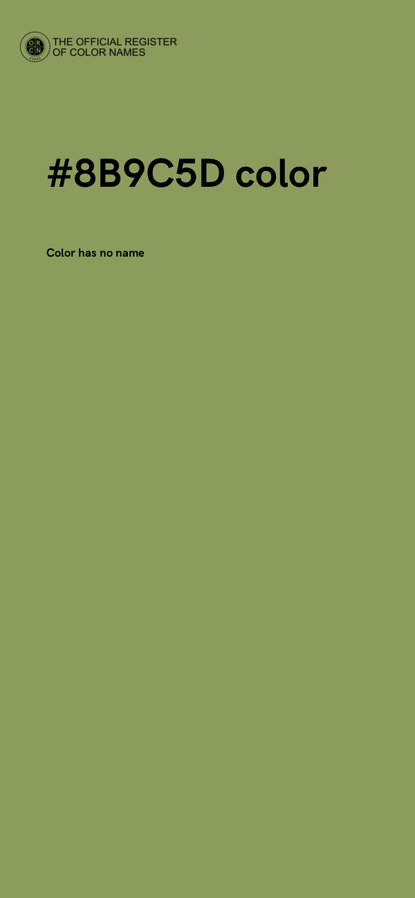 #8B9C5D color image