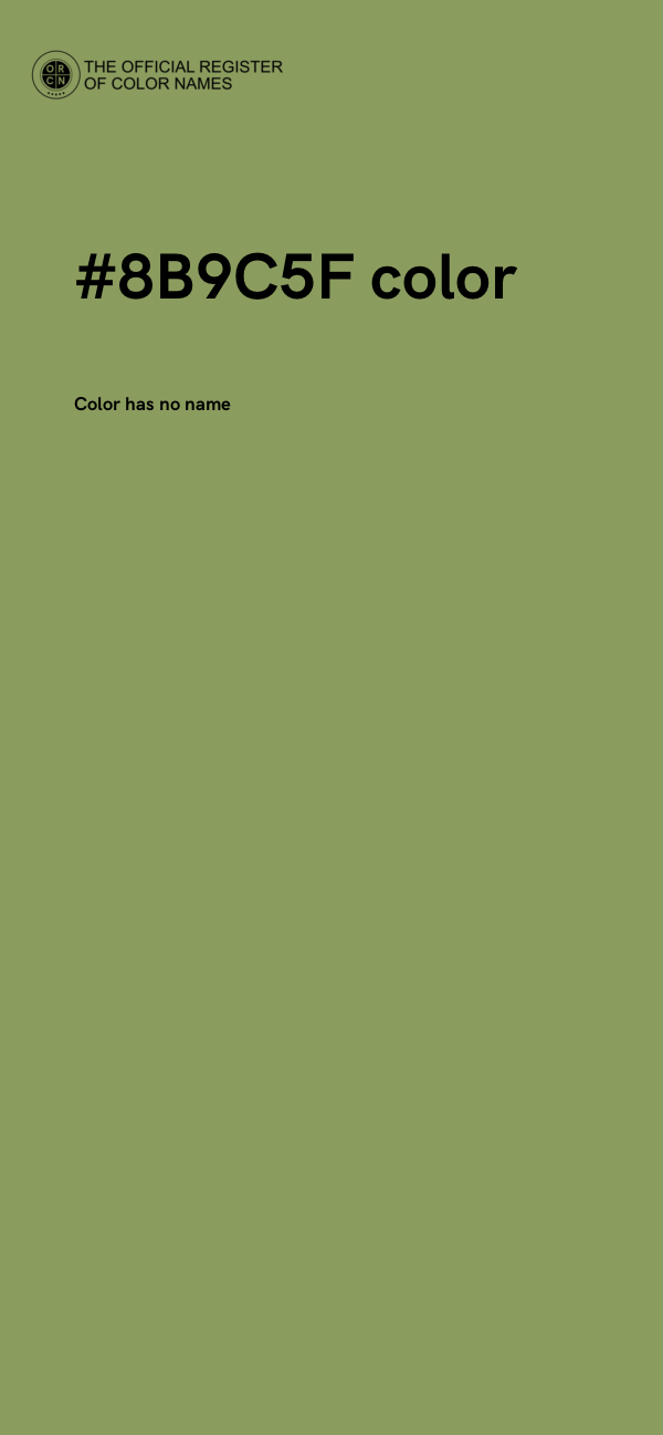 #8B9C5F color image