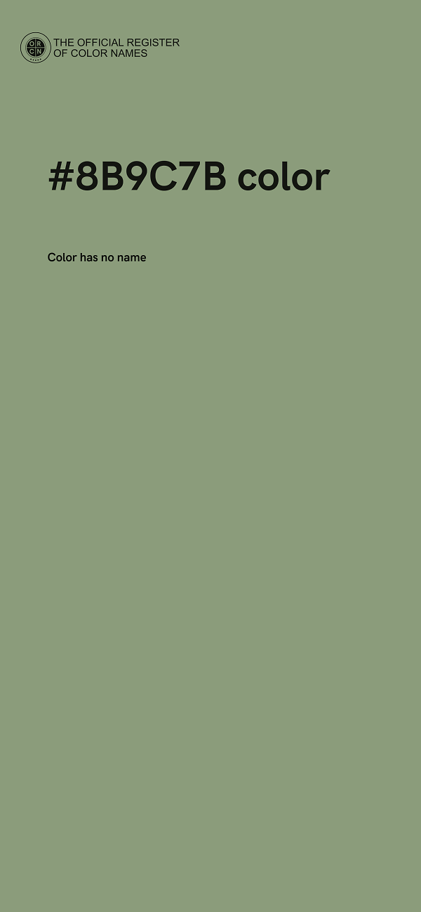 #8B9C7B color image