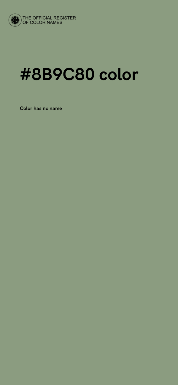#8B9C80 color image