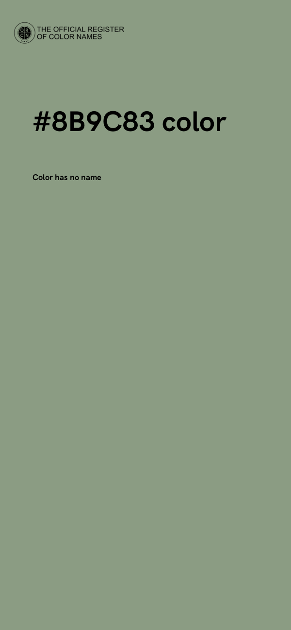 #8B9C83 color image