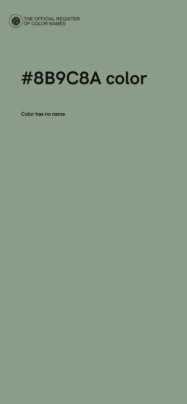 #8B9C8A color image